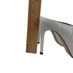 ZARA WHITE LEATHER SLIP IN RUNWAY STYLE HIGH HEEL MULE SHOE SANDAL Sz. 40 USA 9 Photo 15