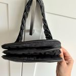 DKNY Y2K Women's Black Monogram Canvas Shoulder Bag Small Handbag Photo 1