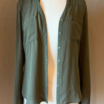 EXPRESS Sage Green Portofino Shirt Small Photo 0