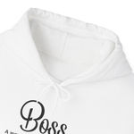 Handmade Boss White and Black Women's Hoodie Size 2X Photo 0