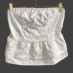 Vintage white strapless top Size L Photo 0