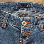 Lei Jeans Womens 9 Junior Blue Low Rise Hipster Flare Orange Stitching Denim Vtg Size undefined Photo 5