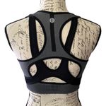Running Girl Black & Gray Medium Impact Sports Bra Size Medium Photo 1
