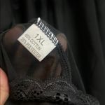 Women's Lingerie black Babydoll Lace Split Cup Size XL Photo 6