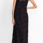 Johnny Was NEW! Black Label FLOWER JACQUARD MAXI DRESS Black Maxi Size Small NWT Photo 2