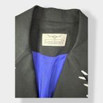 Longhorn by‎ Niver Western Wear Vintage 100% Worsted Wool Blazer Size 6 Black Photo 1