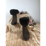 EMU Australia EMU Heighton Wedge Suede Boots Women 8 Brown Studded Dark Academia Size 6 Photo 4