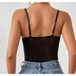 NWT COZYEASE Black Lace Sheer Bustier Corset Bodysuit XS Photo 1