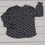 NWT Bow Print Back Tie Blouse | Loft Bow Blouse Photo 7