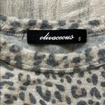 Olivaceous  Gray leopard Print Long Sleeve Top Photo 1
