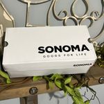 Sonoma Genuine Suede Slides Taupe Sandals  Womens 6 Artwork New Double Strap Photo 2