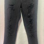 Aeropostale  Black Mom Jeans Distressed sz 00 Photo 1