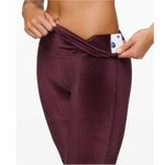 Lululemon Wunder Lounge High-Rise Tight 28" Velvet Garnet Cranberry Fall Size 10 Photo 6