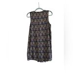 Daniel Rainn  Women's M Shift Dress Multicolor Herringbone Short Pleats Buttons Photo 1