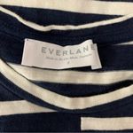 Everlane Dress Small Navy White Striped Short Sleeve Minimalist Photo 5