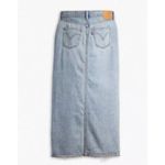 Levi's  Size 28 Premium Ankle Column Denim Skirt Please Hold Medium Wash Photo 6