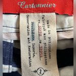 Cartonnier Blue Lace Shorts Side Zip Pockets Preppy Boho Spring Vacation Photo 6