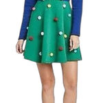 Mighty fine Christmas Tree Pom Pom Knit Sweater Dress Size Large Holiday NWT Photo 0