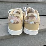 Nike Court Vision Low 'Sesame Camo' Sneakers Tan/Pink Collectible Streetwear Photo 5