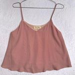 Peach Love California Spaghetti Strap Cropped Rose Swing Top Club Girly Feminine Photo 0