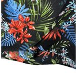DR2 Black Hawaiian Print Skort Shorts Women's Size XXL Side Tie New Photo 1