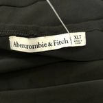 Abercrombie & Fitch Asymmetrical One Shoulder Maxi Dress with Slit in Black Photo 9
