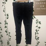 American Eagle  Black Ripped Jegging Jeans Photo 1