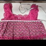 Jennifer Grace JENNIFER & GRACE Eyelet Trim Top blouse pink Size Large New Photo 6