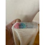 Free People Beach Cream Boxy Loose Coastal Vacation Relaxed Short Sleeve Shirt Photo 1