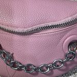 New Pretty Little Thing Bum Bag Pink Pebbled Silver Chain (NO STRAP) Photo 2