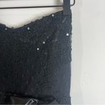 Sherri Hill Black Sequin Strapless Prom Maxi Dress Bow Detail Size 8 Photo 4