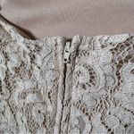 City Studios City Studio Cream Lace Halter Neck Mini Dress Photo 7