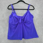 Shore Club Purple Padded Swimwear Tankini Tank Top Plus 18 1X Photo 0