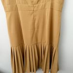 L'ATISTE BY AMY | Tan Pleated Sleeveless Drop Waist Dress Empire Waist | 2X Photo 3