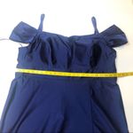 Morgan & Co power satin evening gown royal blue 22W Photo 3