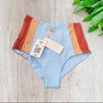 l*space L* Portia Girl Classic Bikini Bottom in Brick, Champagne & Sky Blue XS Photo 3