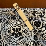 Boden Racer Neck‎ Jersey Mini Dress, Black, Exotic Tile | Size US 8R White Photo 6