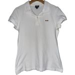 Le Tigre Vintage Women’s Size M White Short Sleeve Pique Cotton Polo Shirt Size M Photo 0