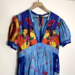 Carolina Constas Greta Midi Dress Frutas Womens Blue Large Photo 5