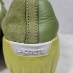 Lacoste Womens Vito Driving Shoe 9 Green White Leather Suede Hook & Loop Sneaker Photo 13