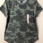SO Womens  Camouflage T-Shirt Size Medium Juniors Shirt Lap Shape At Bottom New Photo 0
