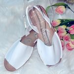 Bamboo  Casual Sling Back White Sandals Slide Slip SIZE 9 Photo 7