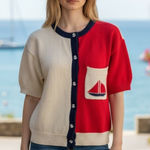 Eagles Eye Vintage Nautical Sweater EUC size M WF106 Size M Photo 0