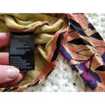 Silence + Noise  Floral Print Knit Top Long Sleeve Wrap Front High-Low SZ (S) Photo 4