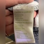 Green Tea mock neck drawstring blue washed out sweatshirt Photo 4