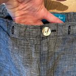 Fresh Produce Capri Pants 100% Linen Grey Size Medium Photo 2