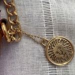 Anne Klein Ann Klein NWOT deep coral shoulder bag with gold embellishments. Photo 2