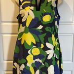 Hobbs London  Dress Sita Blue Floral Print V Neck Sleeveless Sheath 8 Photo 3