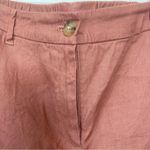 J. Jill Linen Blend Crop Pants WOMEN Size 18 Rust Zip Fly Stretch Formal Casual Brown Photo 1