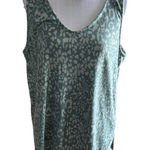 Cuddl Duds  Green Floral Reversible Tank Size L Photo 0